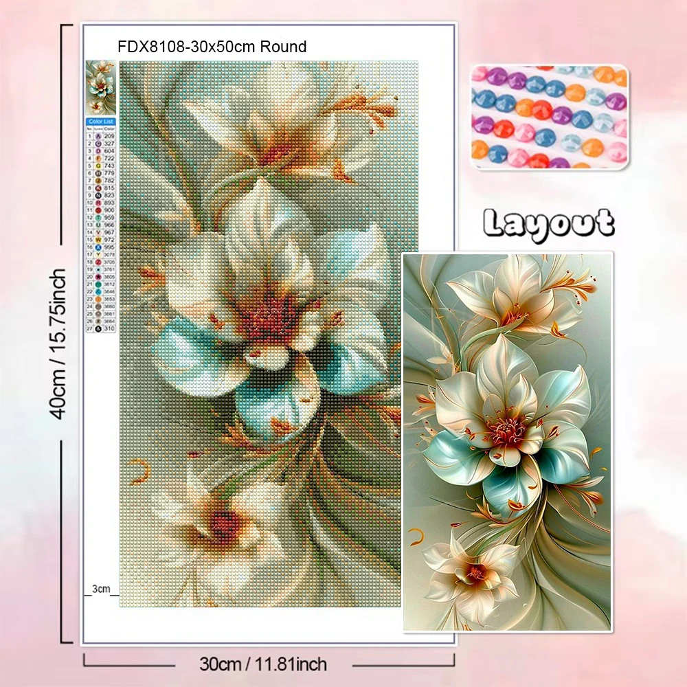Novos Kits de Pintura Diamante - Embroidery Daisy avaliação e preço