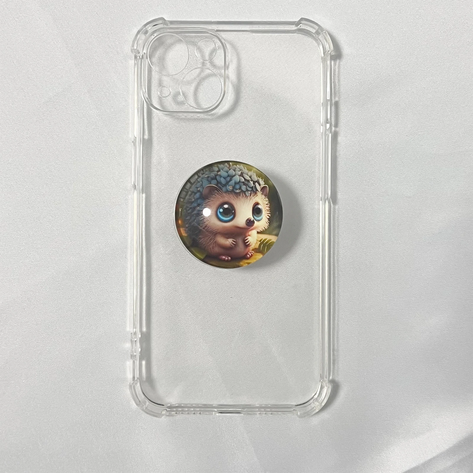 3D хрустальный шар, милый ежик, держатель для телефона, чехол-подставка для Magsafe, магнитный кронштейн для iPhone 17, iPhone 16 Pro, Samsung Griptok