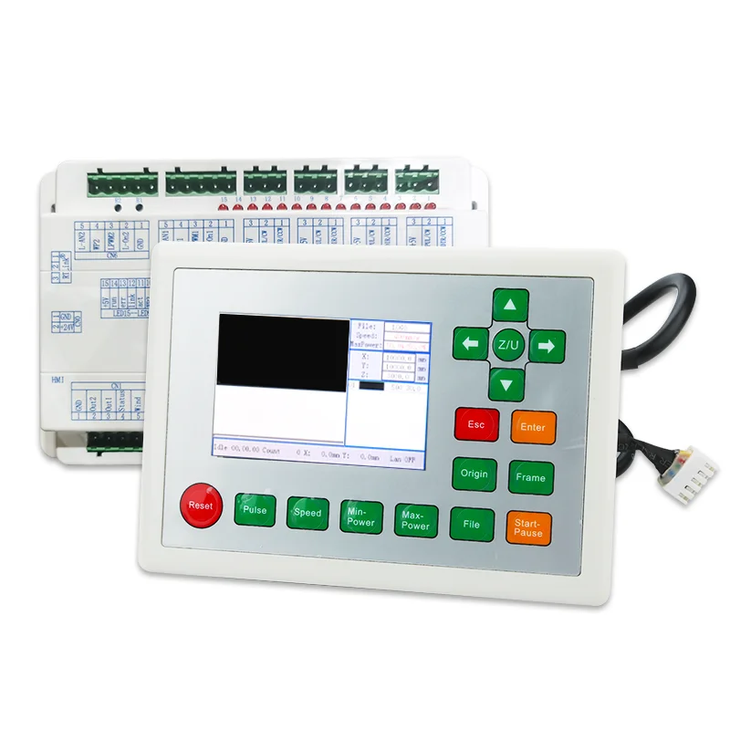 The laser control system Ruida RDC 6442G/S is used for laser engraving in CO2 laser cutting machines