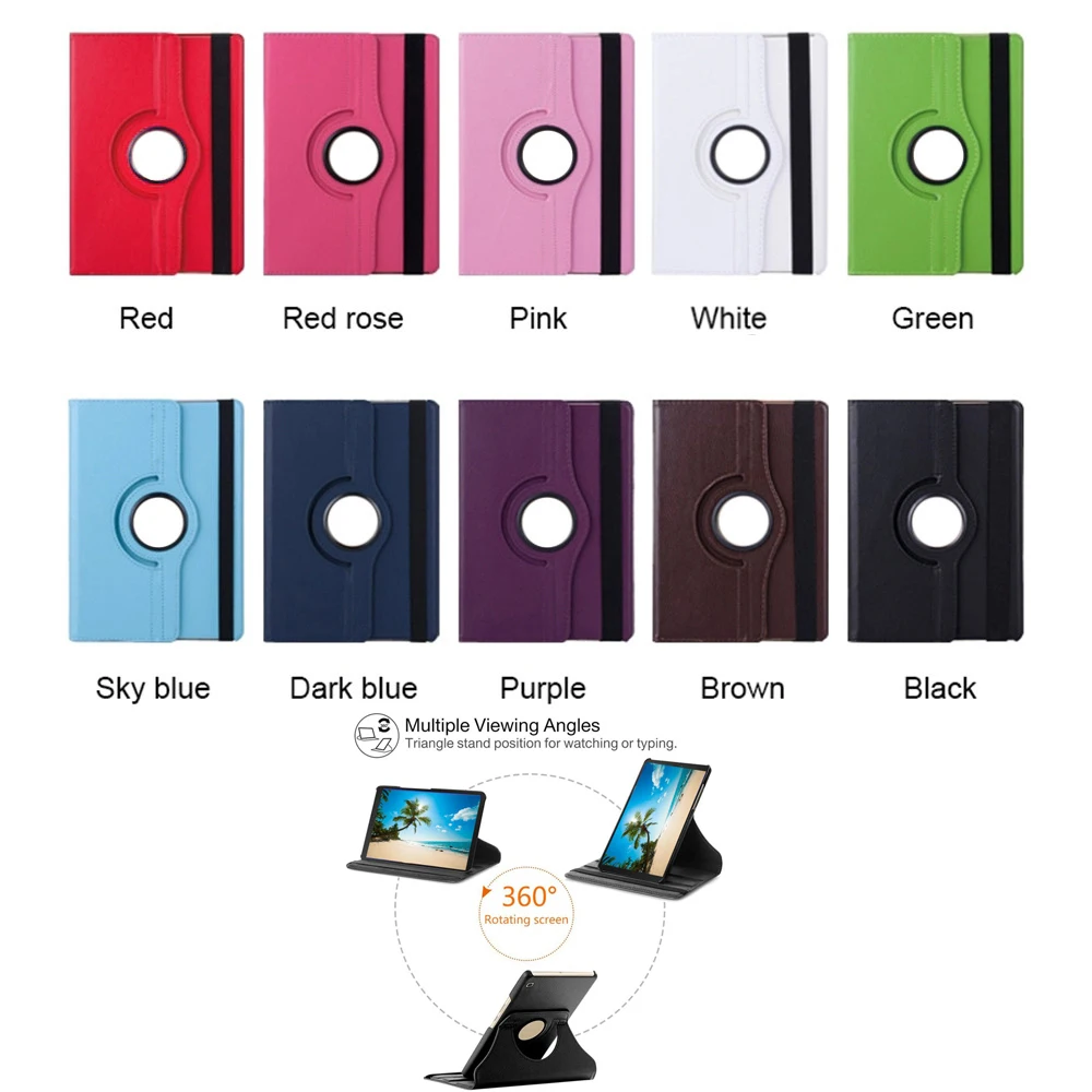 360 Degree Rotating Case for Samsung Galaxy S10 Lite 10.9 X400 X406B PU Leather Tablet Cover S10 FE 10.9 X520 X526 Stand Holder