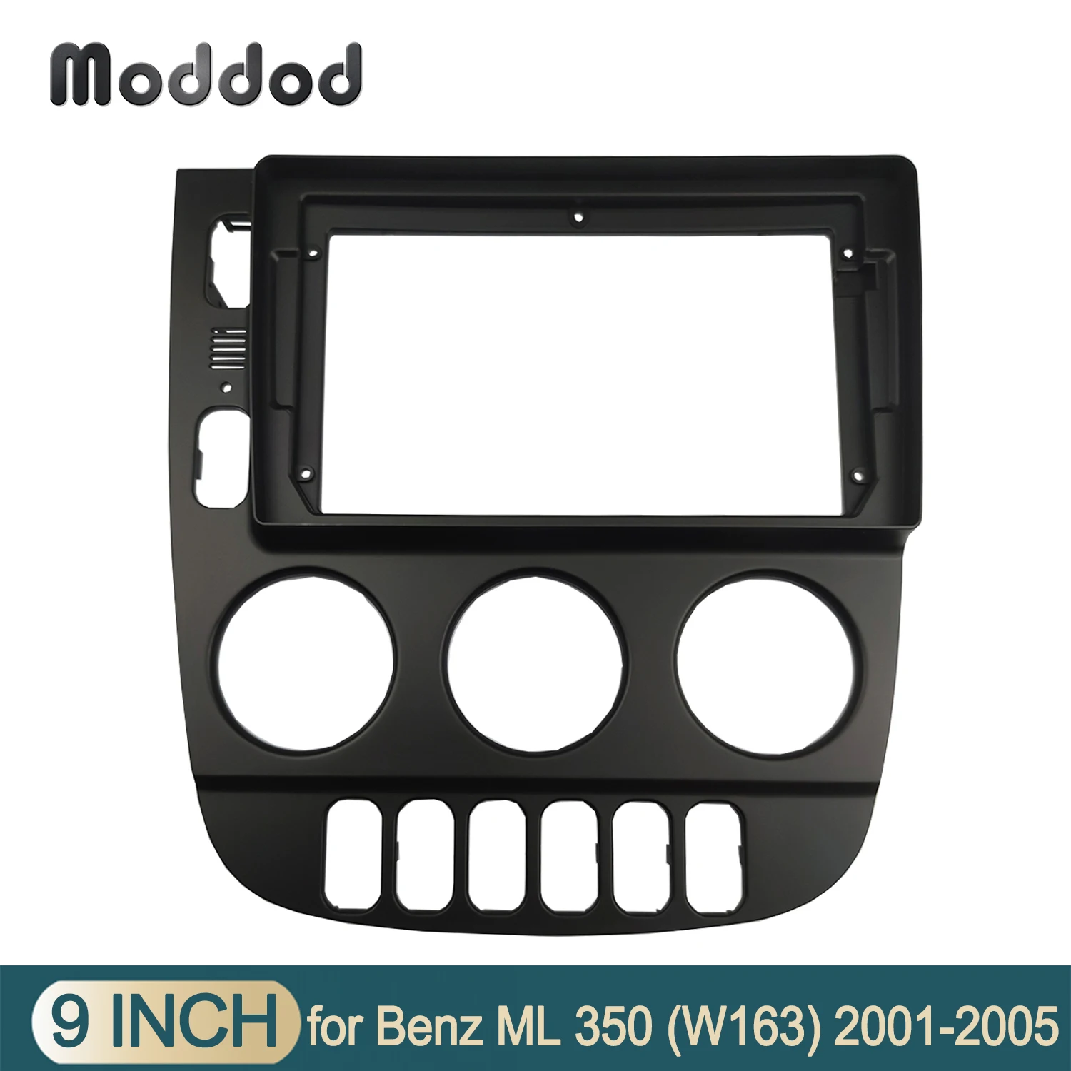 

9 INCH Radio Frame for Mercedes-Benz ML 320 350 W163 2001-2005 Stereo GPS DVD Player Install Surround Panel Face Plate Dash Kit