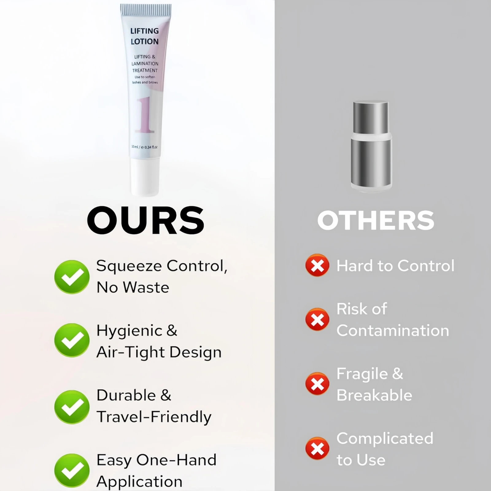 Libeauty Lash Lift Kit Eyelash Lift & Brow Lamination Kit With Tube Design Easy to Control Friendly Natural Curl Lasts 4–6 Weeks