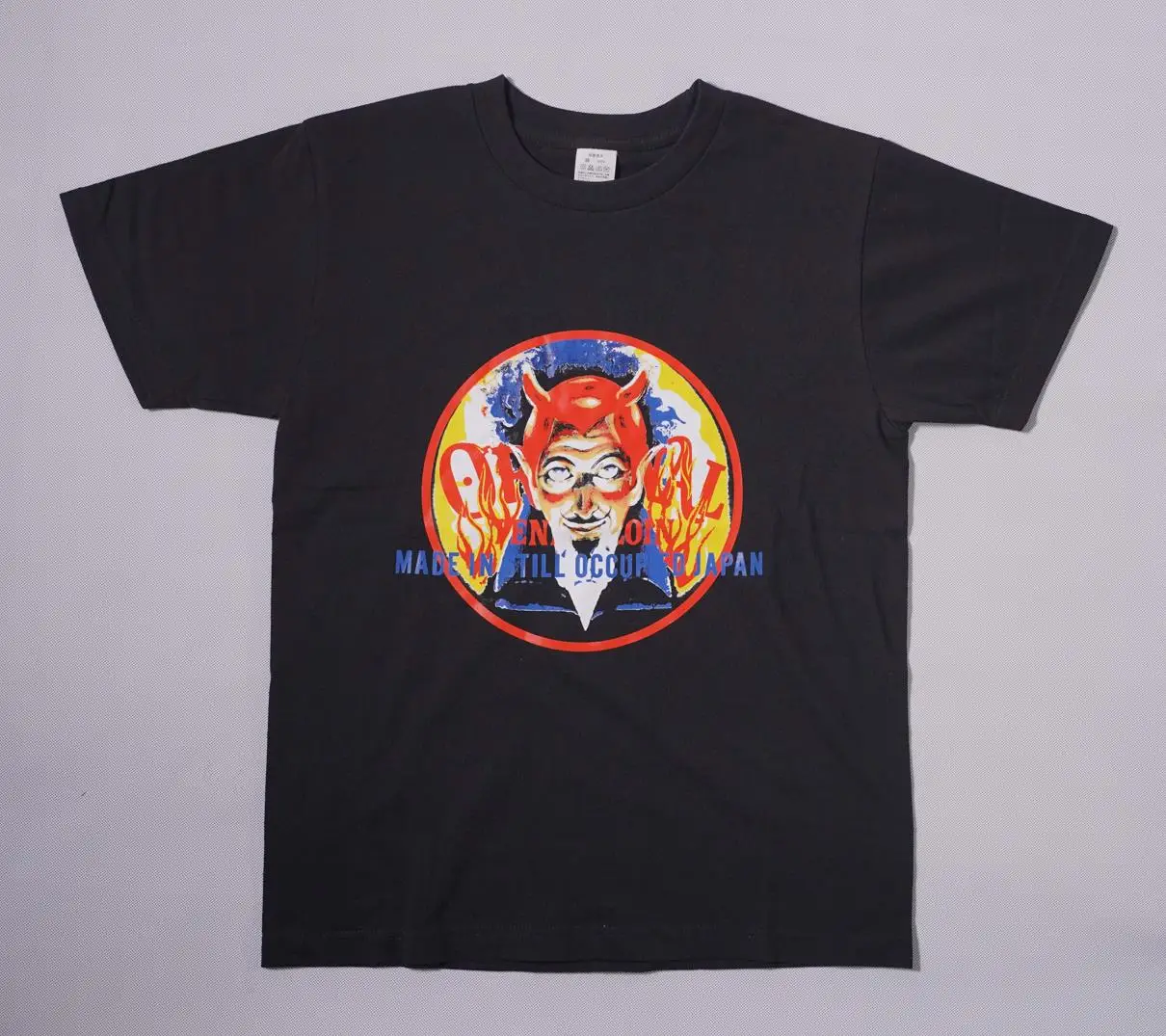 

Футболка с принтом Neutral Devil Satan Flame, круглый вырез, уличный стиль, для мотоциклистов и скейтбордистов, свободный крой, на все сезоны, модная