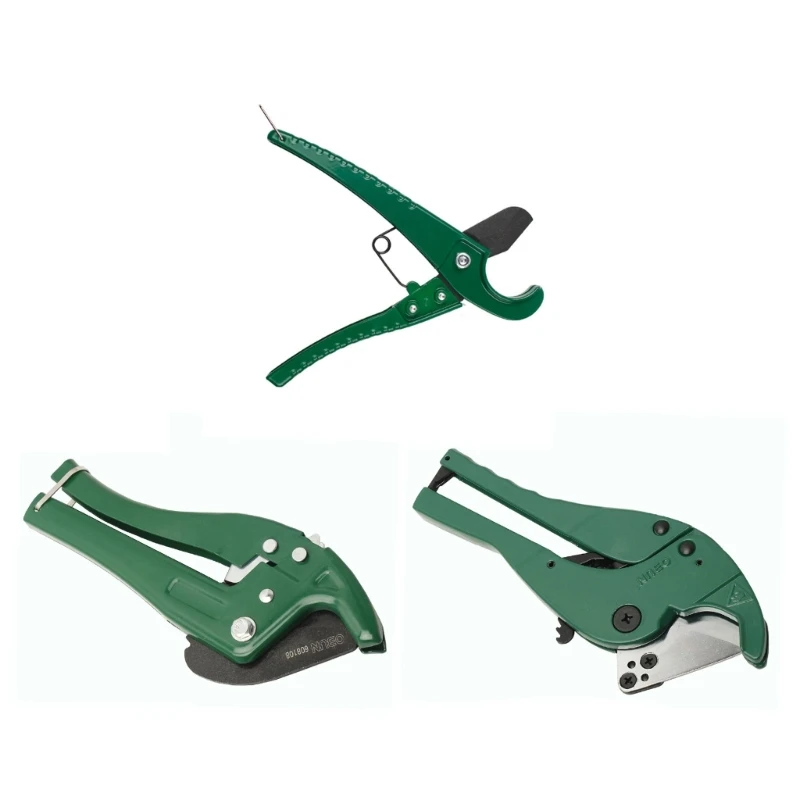 PVC Cutter Up to 42/27mm Ratcheting Pipe Cutter Hoses Cutter Plastic Pipe Cutter for Plumbing Pipes Cutting Hand Tools