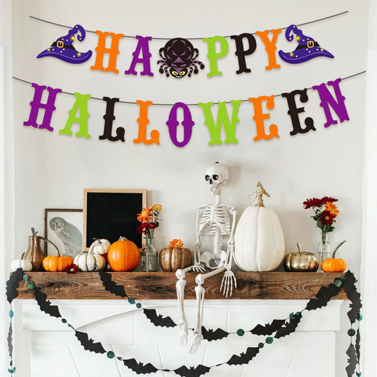 

2023 Happy Halloween Banner Garland for Halloween Party Home hanging ornament Decorations Kids Child Favors Horror Creative gift