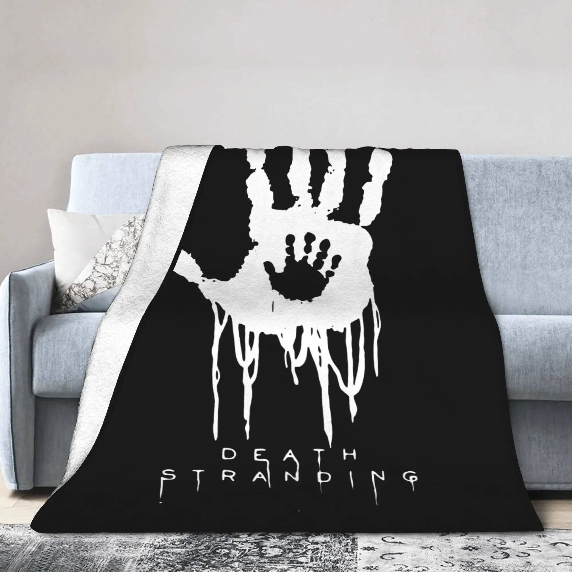 Game Death Stranding Hand Blankets Velvet Spring Autumn PS4 Player Breathable Lightweight Throw Blankets for Home