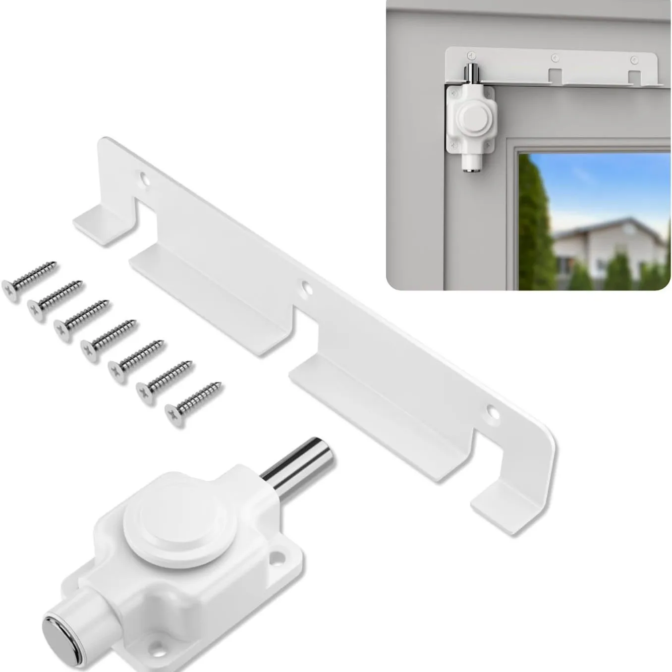 Adjustable Ventilation Safety Lock For Sliding Glass Doors Windows Child Pet Protection Replacement Component