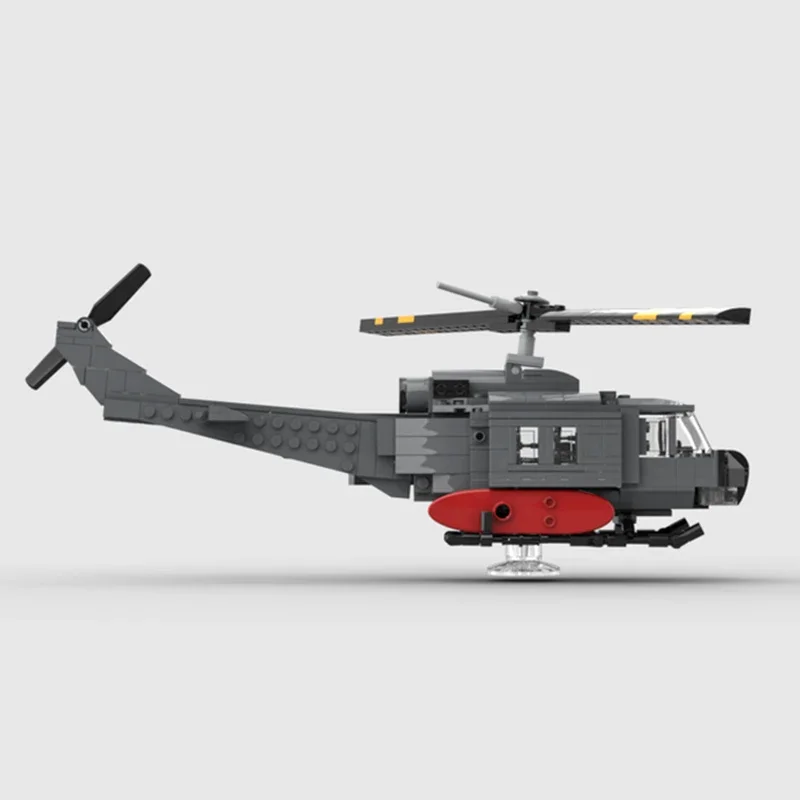 Moc Building Bricks Military Bell UH-1 Iroquois Fighter Model Technology Modular Blocks Construction Toy DIY Set Assembly Gifts