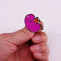 Anjj 2024 New Kidney Pin Badge Medical Urology Body Organs Kidney Enamel Pin for Medical Teacher Student internship gift