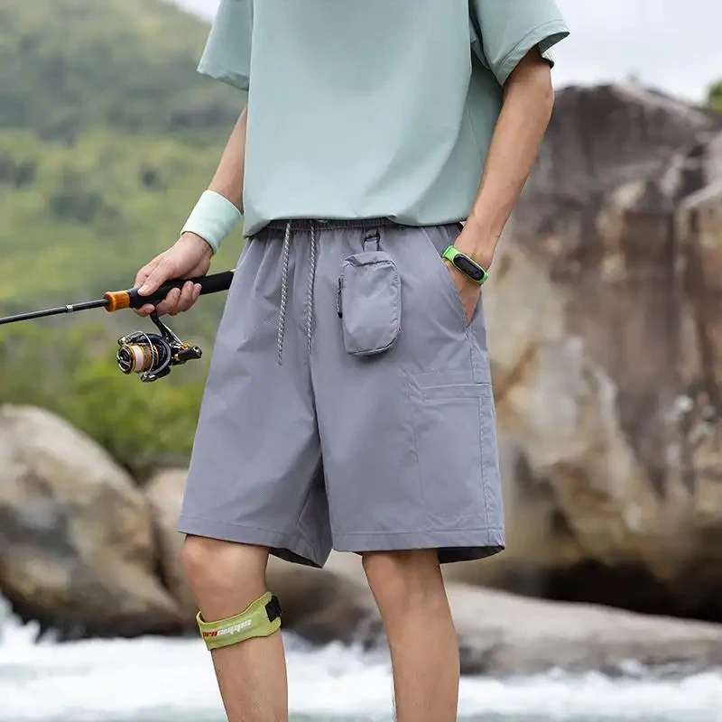 

2026 New Summer Men's Casual Shorts Simple Style Lightweight Breathable Versatile for Outdoor Sports Daily Wear Knee Length