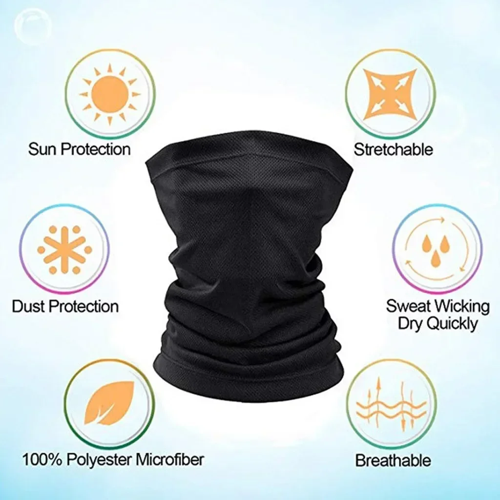 Outdoor Sport Bandana Military Tube Scarf Fishing Cycling Tactical Hiking Face Cover Neck Gaiter Half Mask Headband Men Women