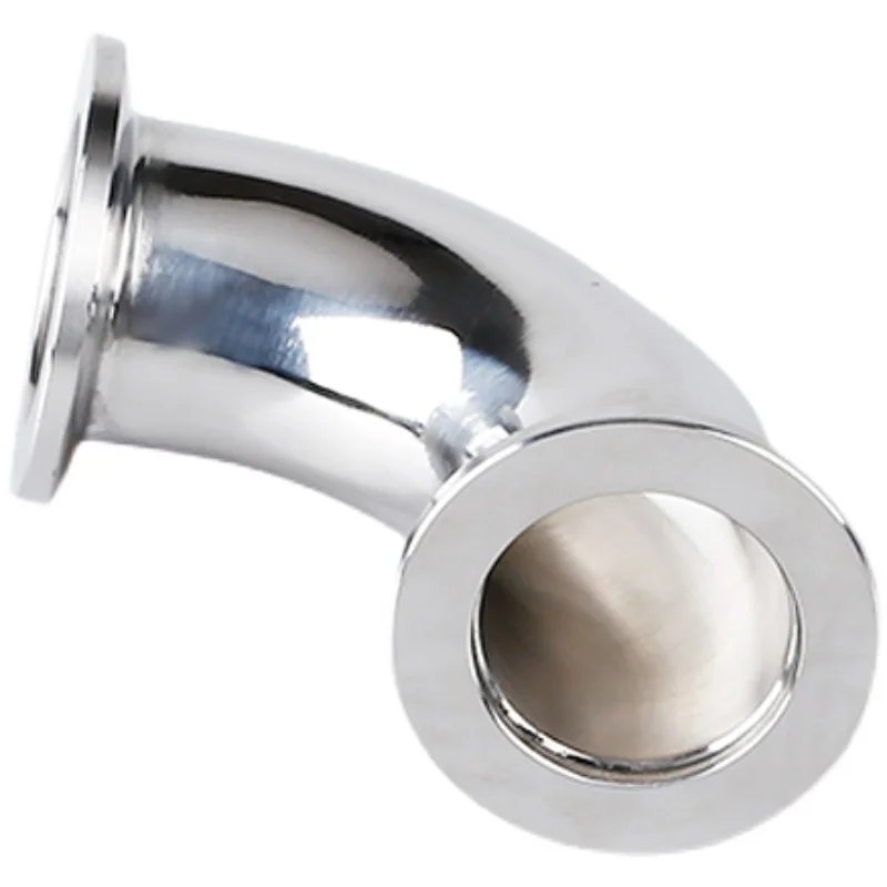 KF 16 25 40 50 90 Degree Elbow SUS 304 Stainless Steel Sanitarry Vacuum Plumbing Fitting Brew