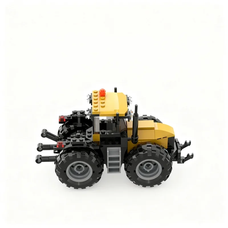 New 153PCS MOC Tractor Jcb Fastrac Trailer Model DIY Creative Ideas Birthday Gifts Technology Custom Building Blocks Home Decor