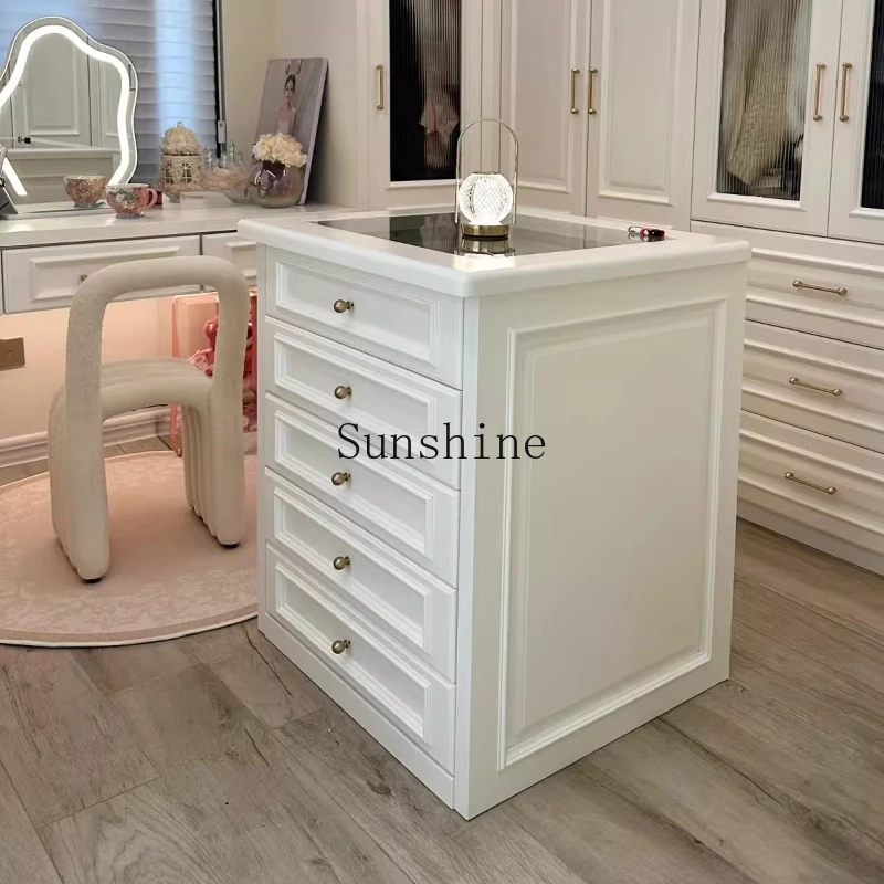 

French Cloakroom Nakajima Solid Wood Simple Jewelry Jewelry Showcase