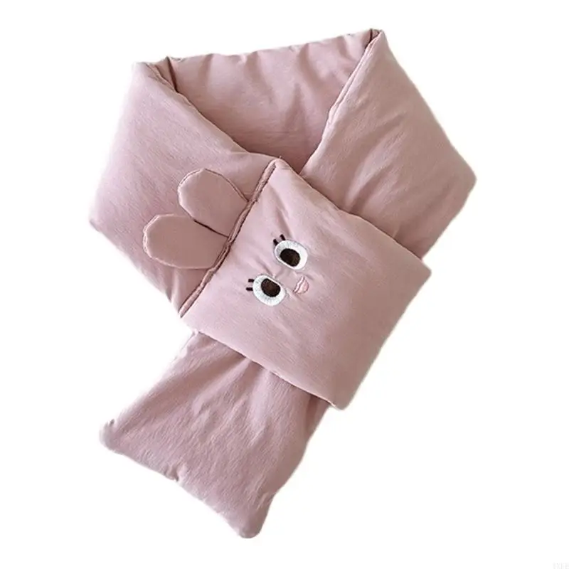  Winter Baby Scarf With Padding Windproof Neck Cover For Outdoor Adventures Soft Touch Nylon Fabric