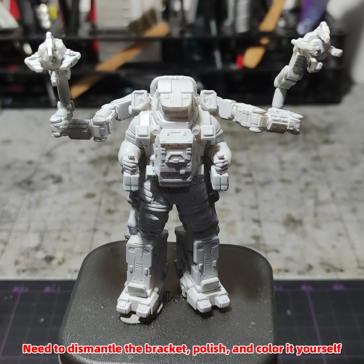 1/35 1/48 1/60 1/72 1/100 1/144 Modellbausatz 3D Harz Miniatur Soldatenfiguren Diorama Unbemalte Exosuit Mecha Humanoid DIY – Detail 1