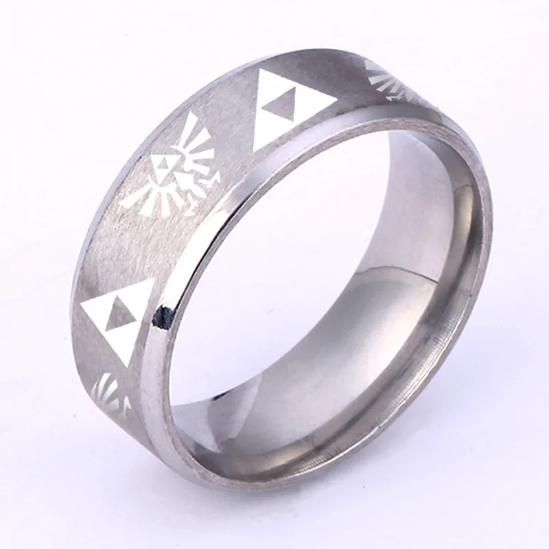 Foreign Trade New Legend Of Zelda Ring Triangle Mark Ring Animation Peripheral Accessories Manufacturers Wholesale