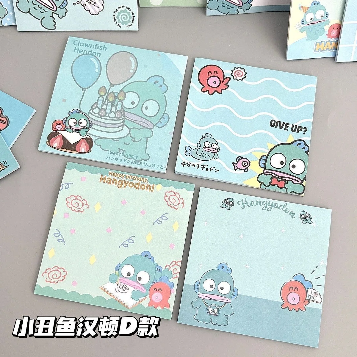 Sanrio HANGYODON  Creative Sticky Notes Can Be Used To Paste Student Stationery Supplies Cute Cartoon Gifts