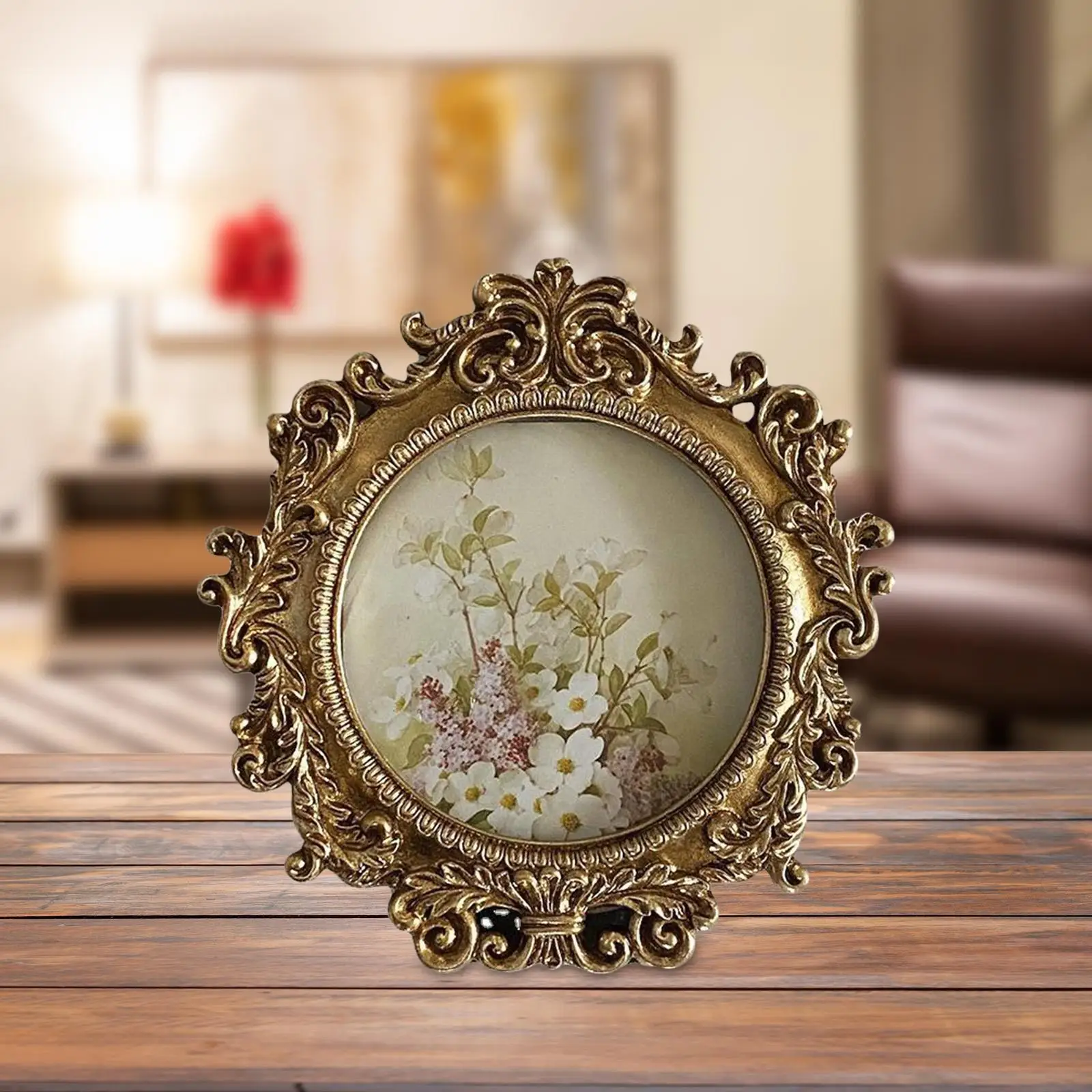 Photo Display Stand Picture Holder Ornament Back Bracket Standing Ornate Hook