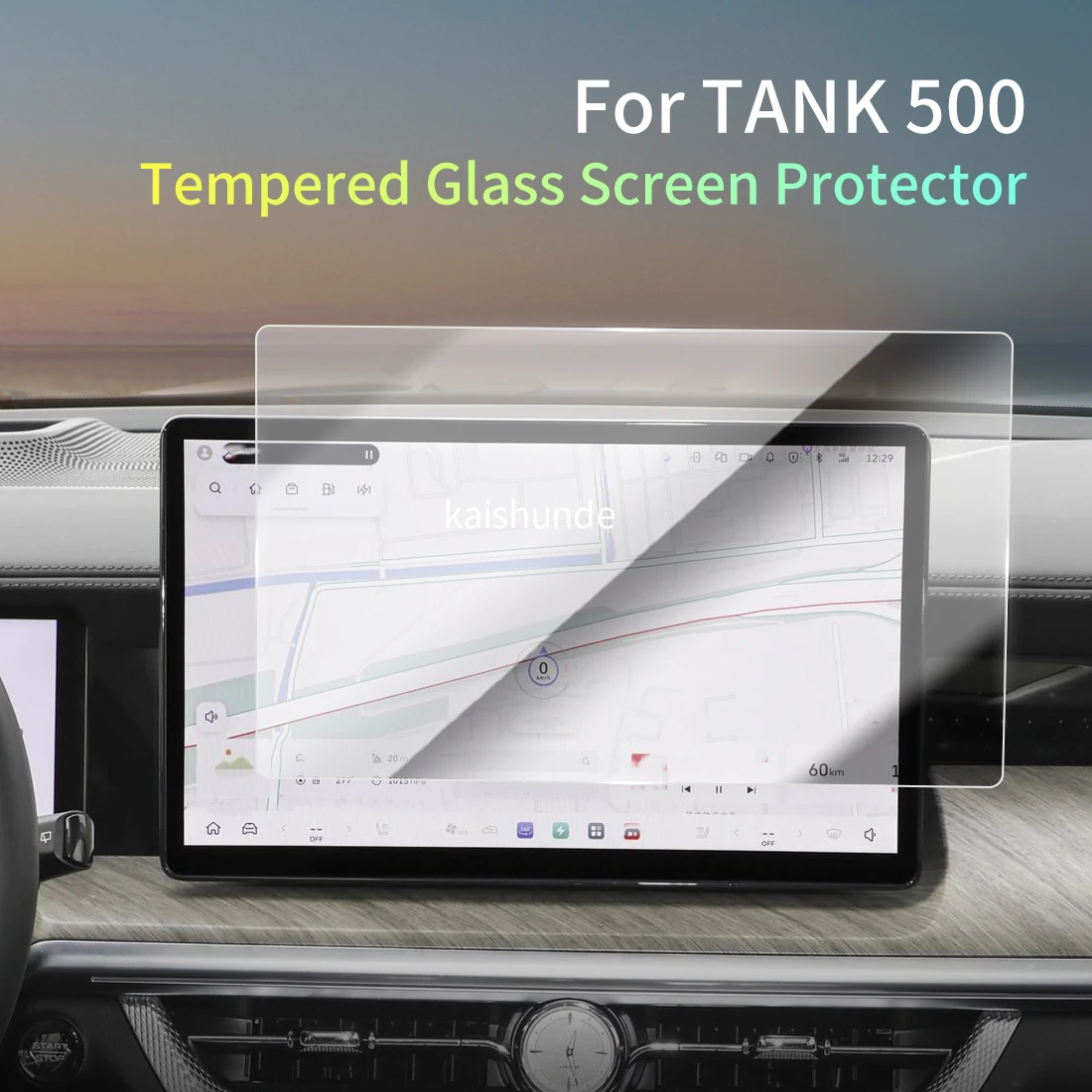 

Автомобильные наклейки, защита для 24 Great Wall Motor TANK 500, защитная пленка из закаленного стекла, дисплей, навигация, автомобиль