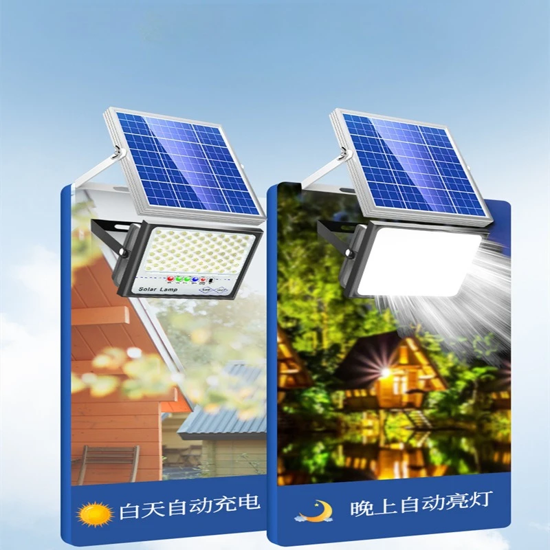 

Ultra Bright LED Outdoor Solar Light Solar Floodlight IP67 Waterproof Spotlight Indoor Outdoor Emergency Lighting Courtyard Lamp