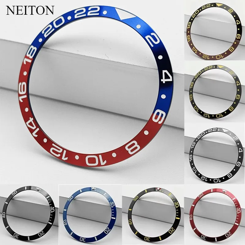 Neiton 34mm ceramics bezel fit 36mm SUB watch replace accessories watch parts Ring Parts Automatic Watch Replacement