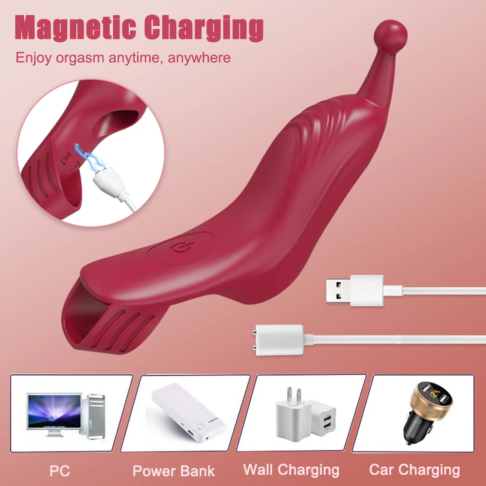 Silicone Vibrator for Women Finger Sleeve G Spot Orgasm Clitoris Stimulator Female Vibrators Goods for Adults 18 Sex Toys