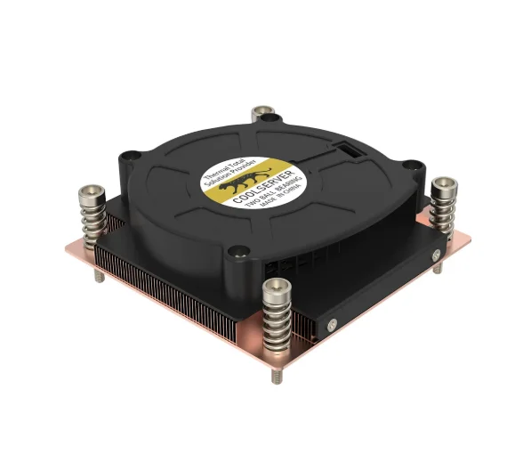 V12 1U Low Profile CPU Cooler VC Vapor Chamber All Copper Turbo Fan for Intel LGA 115X 1200 1700 Server