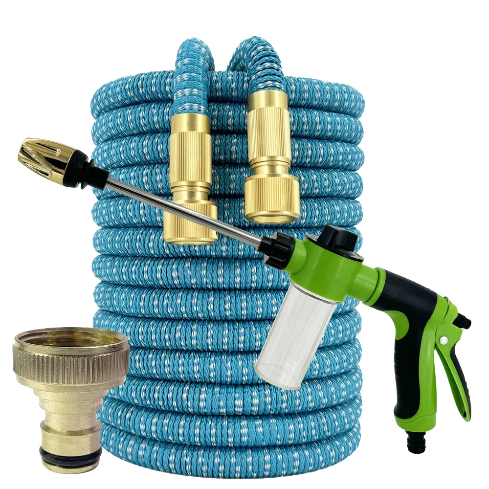 

New Model Garden Hose Pipe Water Hose Expandable Magic Hose Multifunctional Water Gun Foam Pot flexible reels hose Car Wash Gun