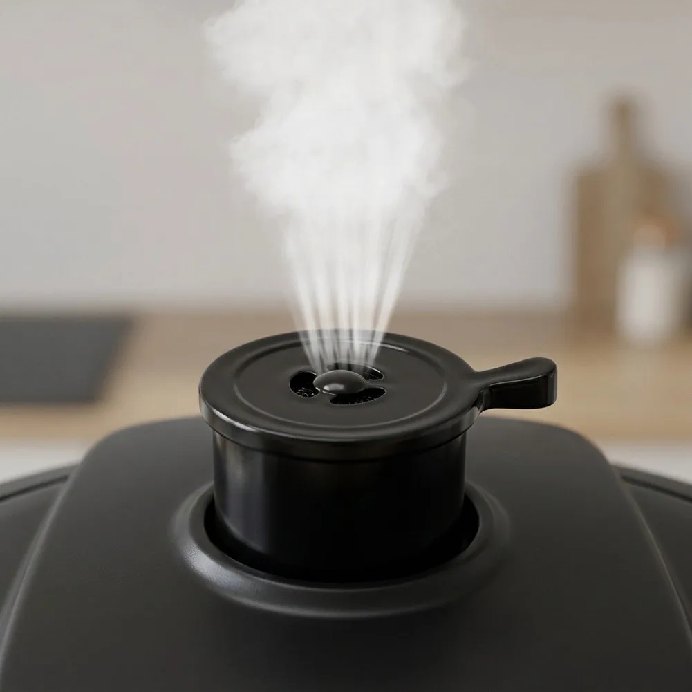 Three Port Pressure Cooker Valve Constructed from Heat Resistant PP for Reliable Steam Release During High Pressure Cooking