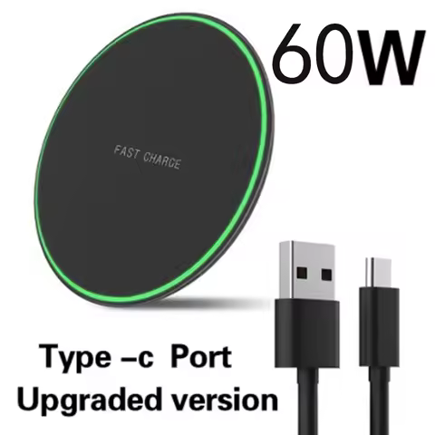60W Fast Wireless Charger for Samsung Galaxy S20 Ultra S20+ Note10+ 5G W20 S9 S8 Note9 S21 S20 S10 NotWireless Charging Pad