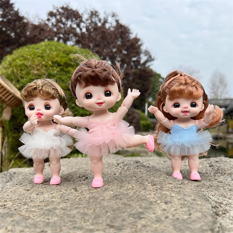 

15cm Cute Doll Set Exquisite 1/8 Doll Girls Princess Doll With Clothes Suit Girls Play House Diy Dress Up Toys Accessories Gifts