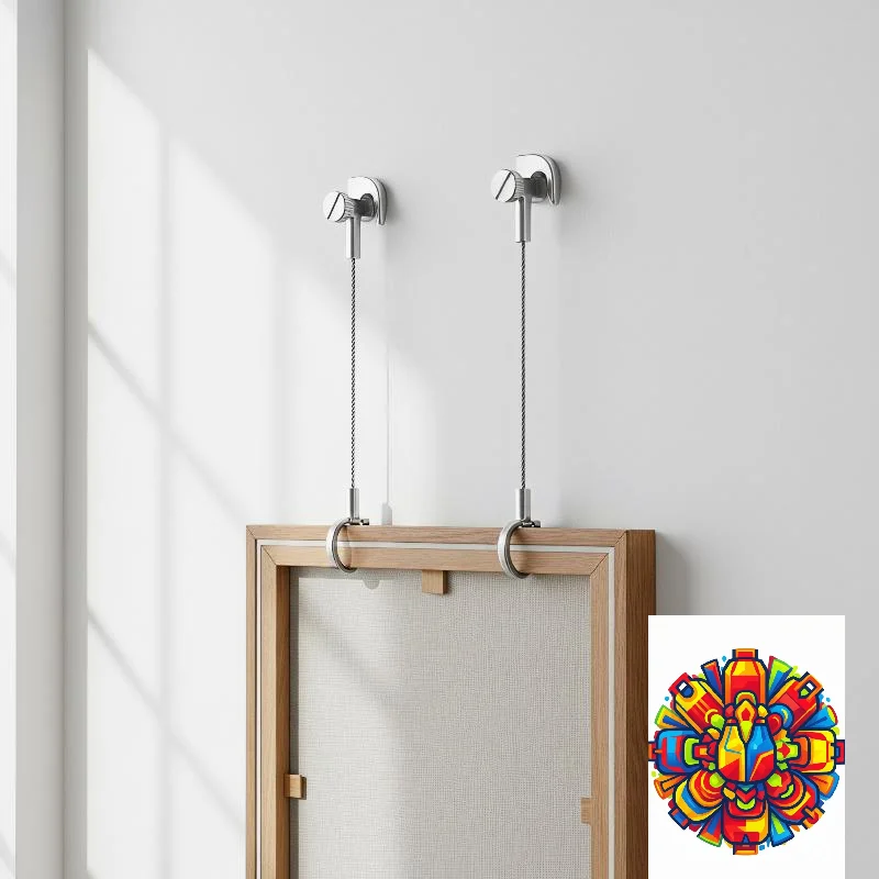 Stainless Steel Picture Hangers Heavy Duty Rail Hooks Silver Easy Install for Home Gallery Wall Photo Frame Decor