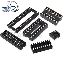 10PCS IC Sockets DIP6 DIP8 DIP14 DIP16 DIP18 DIP20 DIP28 DIP40 2.54mm Connector 8 14 16 18 20 24 28 40 Pin DIP Socket Chips Base