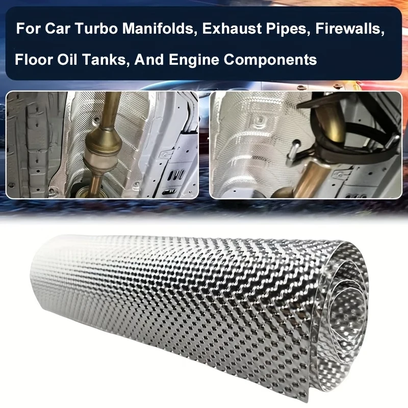 60x100cm Engine Heat Shield Motorcycle Exhaust Pipe Stainless Steel Turbine Guard/Welding Plate Used For Turbine And Drain Pipes