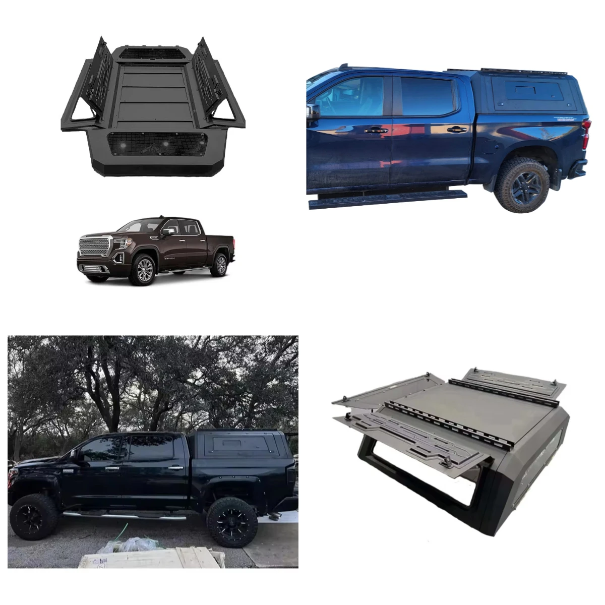 

2024 Offroad Accessories Hard Topper Canopy for Sierra 1500 Tonneau Cover for Pickup Truck Bed Camper