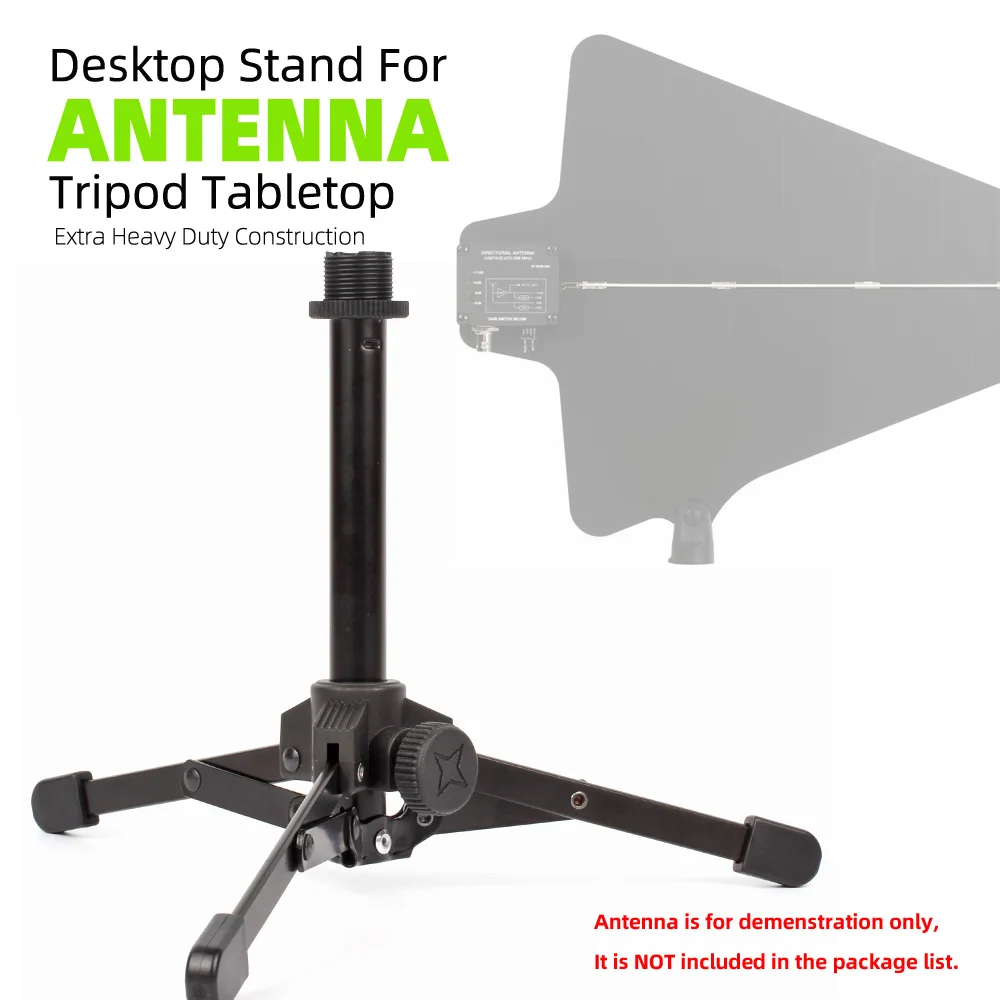 Desktop Tripod Mic Signal Bracket Boom Hold For Wireless Microphone System Antenna Amplifier Tabletop Stand Rack Mount Holder