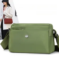New Minimalist and Fashionable Shoulder Bag Women's Oxford Fabric Casual Crossbody Bag Multi Compartment Messenger Bag