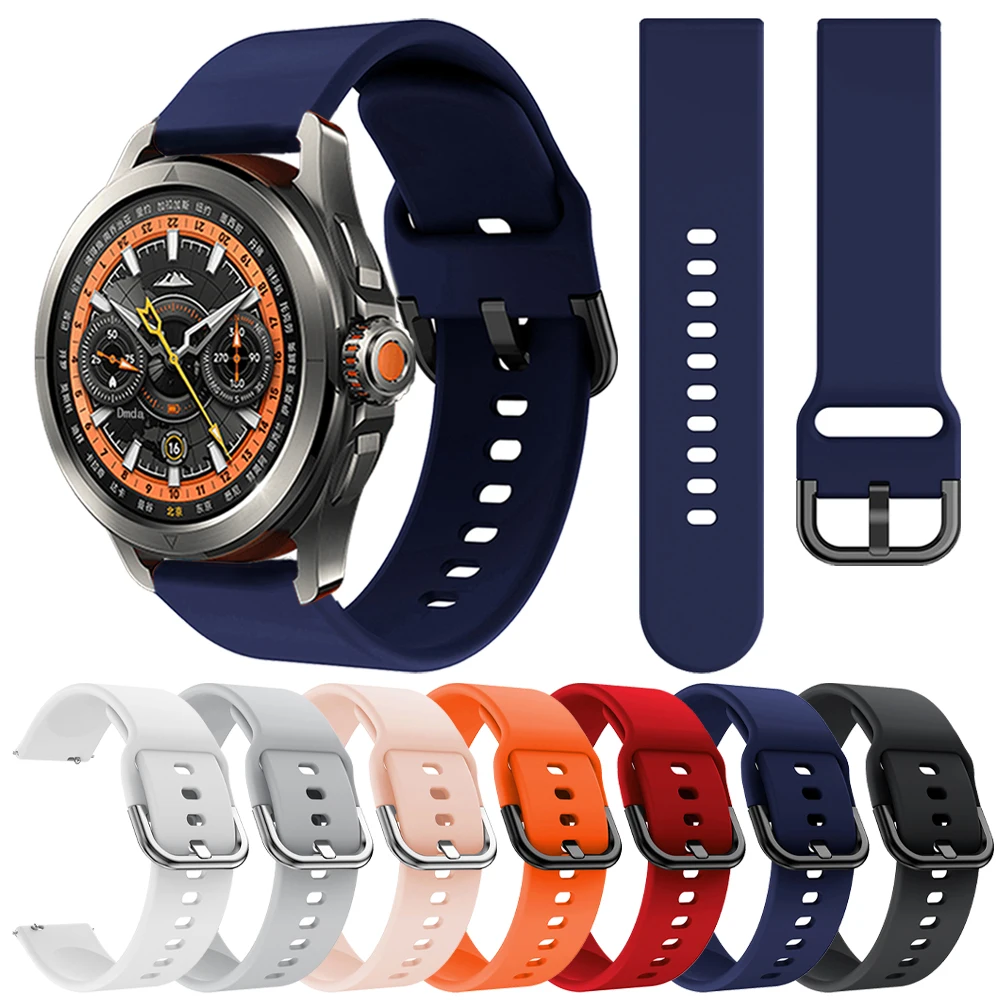 22 مللي متر سيليكون حزام ل Xiaomi S4 Sport/S3 Mi ساعة/اللون 2 S2 46 مللي متر/42 مللي متر S1 نشط/S1 برو سوار ل Huami AMAZFIT BIP 6 العصابات