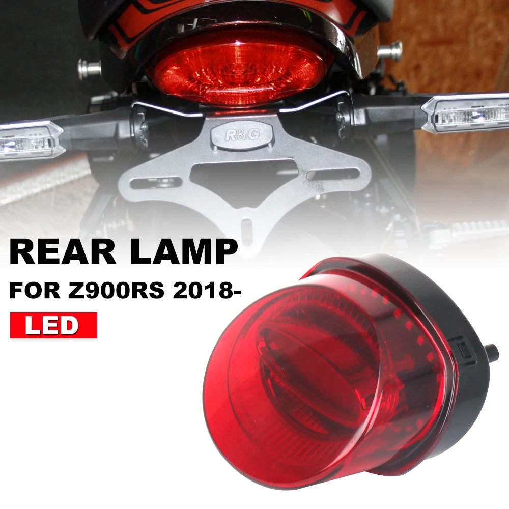 

Motorcycle Accessories For KAWASAKI Z900 RS Z900RS Z 900 RS 2018-2023 LED Tail Lamp Rear Brake Tail Run Light Red Lens Taillight