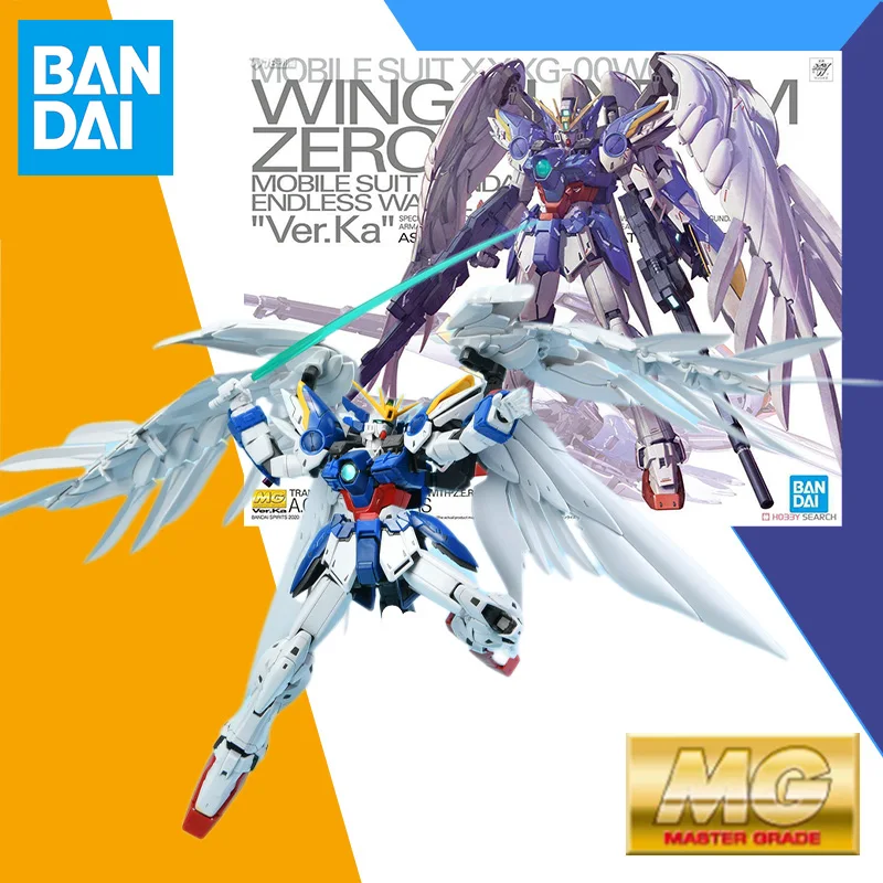 Bandai  MG 1/100 Master Grade WING GUNDAM ZERO EW Model Kit Assembly Anime Action Figure Model Toys Gift for Children