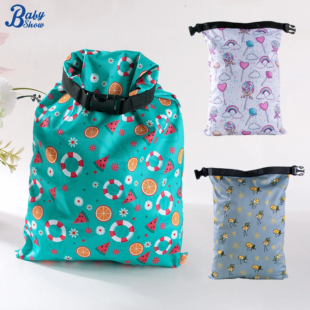 Multifunctional Reusable Wet Dry Bags Outdoor Storage Mommy Pouch Waterproof Quick-Drying Diaper Bag for Nappy Changing