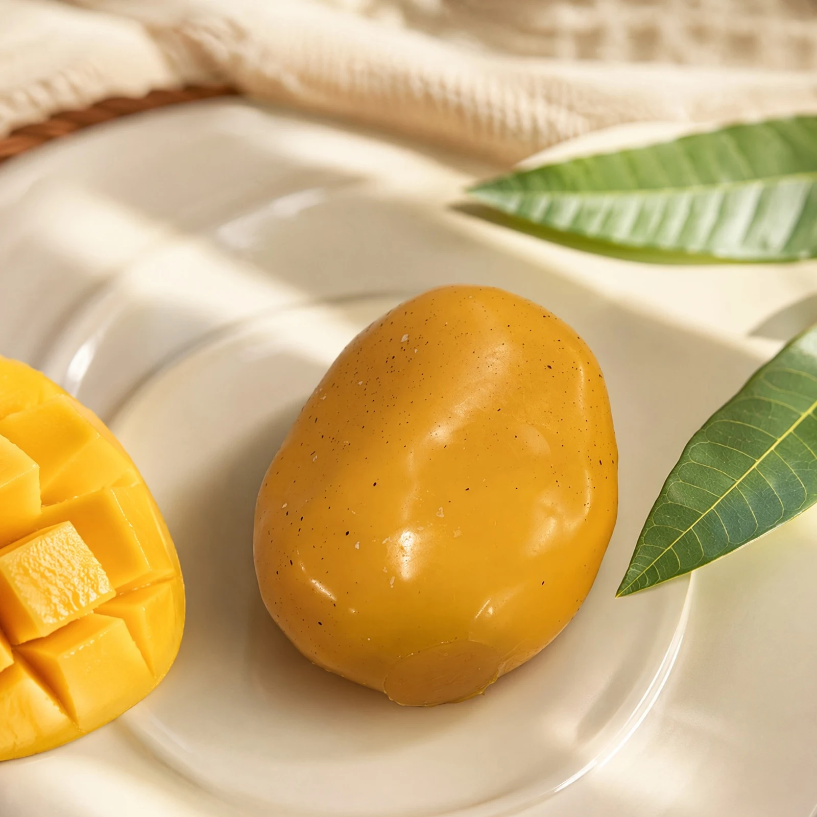 Color-Changing Soft Mango Stress Ball Realistic Fruit Squeezable Mango Toy Lightweight for Adults Teenage Classroom Prizes