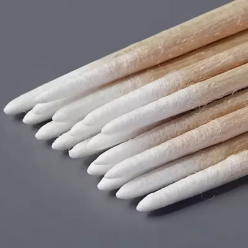 Nail wooden cotton swab cleaning stick bud tip wooden cotton head nail enhancement detail corrector nail polish removal