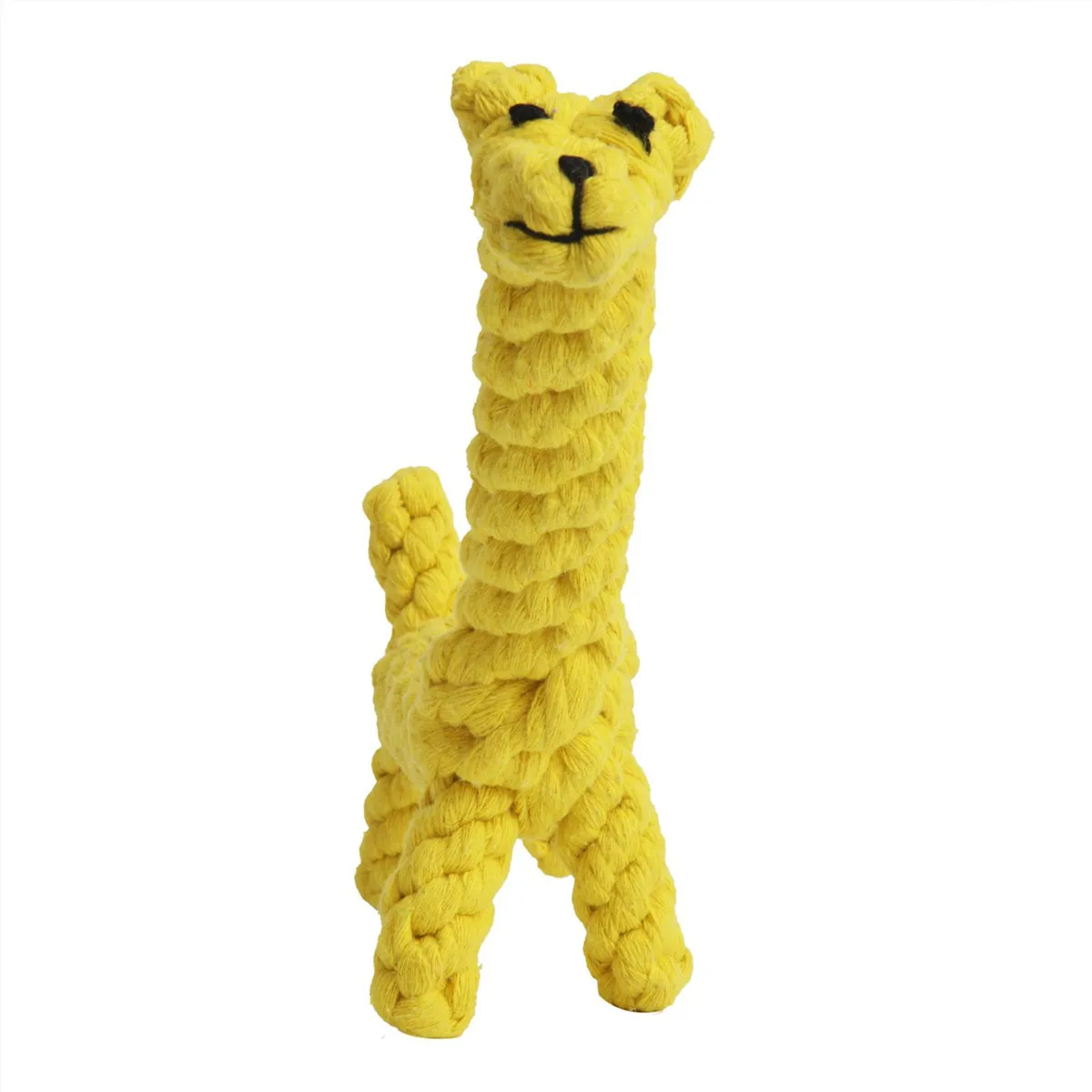Cotton Dental Giraffe Chew Rope for Small Puppy Interactive Play Teeth Cleaning Pet Chew Cotton Dental Teaser Puppy