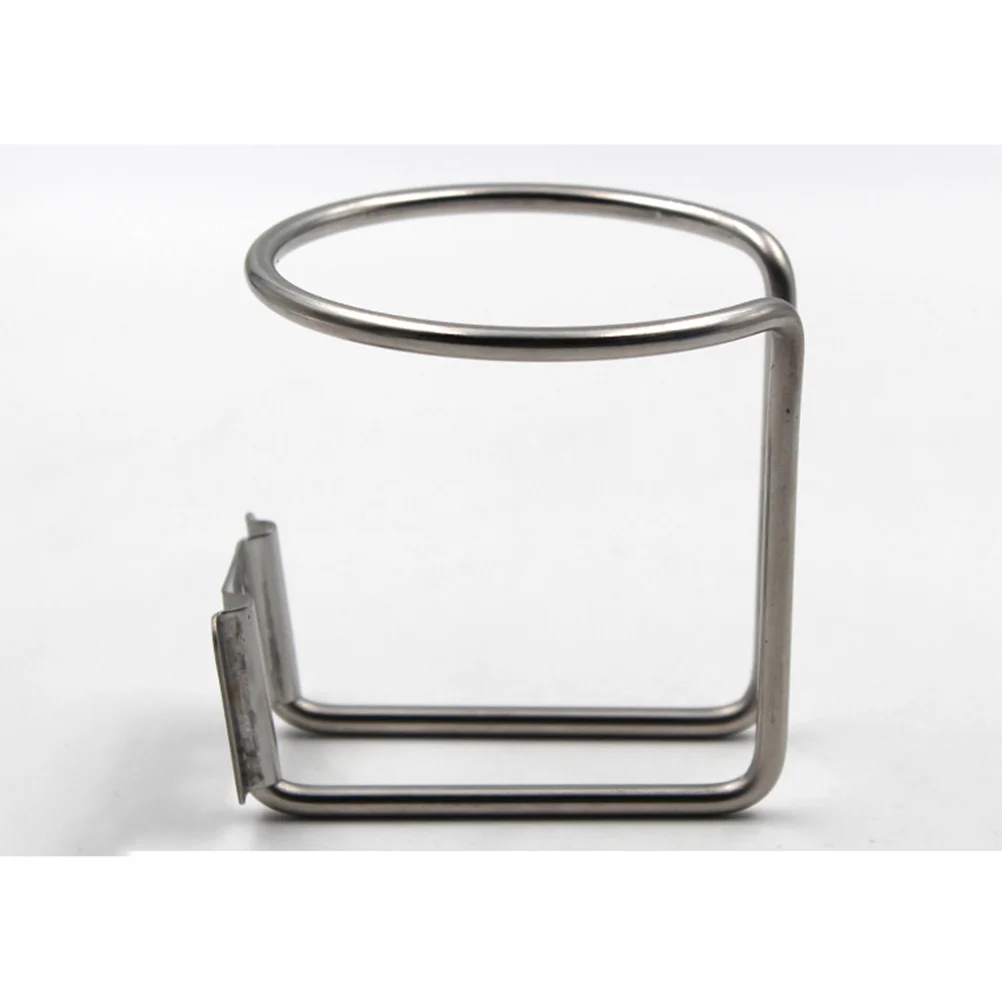 

Car Drink Holder Stainless Steel Household Bottle Rack Mounted Cup Holder Auto Vehicle Silver Screws Mounted Bottle Container