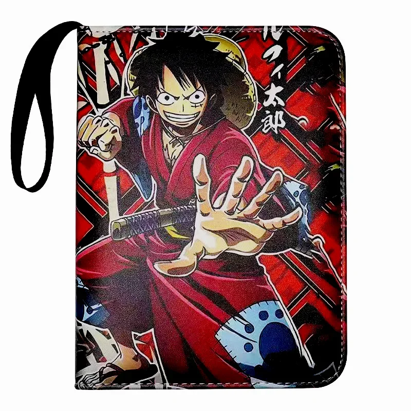Een Stuk 25e verjaardag Kaart Bindmiddel Luffy Roronoa Zoro Rits Boek 400/900 Zakhouder TCG Kaarten Opslag, Anime Album Cadeau