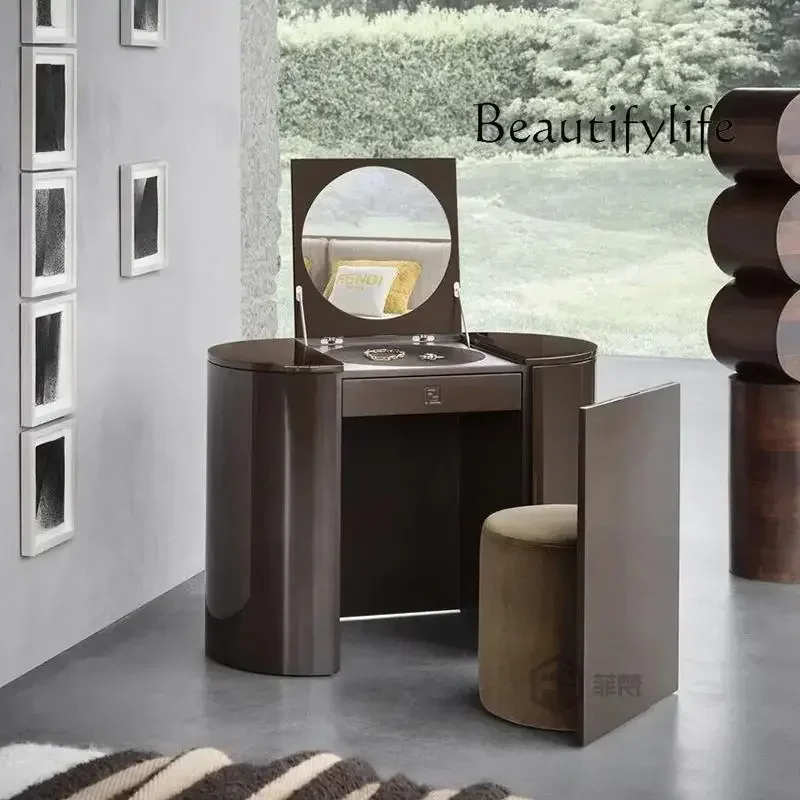 AV Light Роскошный комод с зеркалом из массива дерева Современный дизайнерский вилла Особняк Небольшая квартира Спальня Шкаф для хранения Туалетная комната Ta