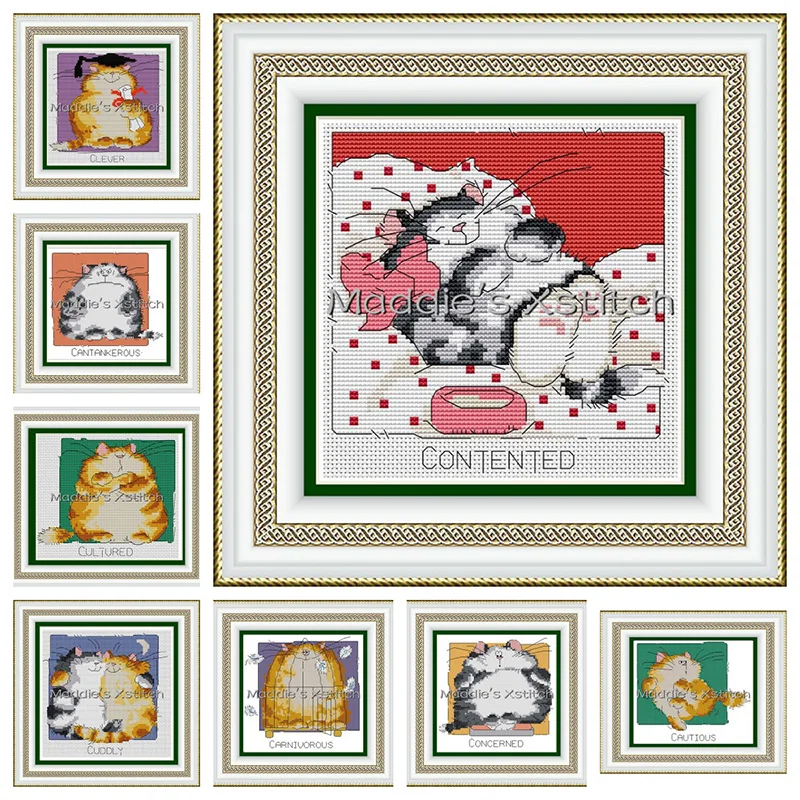 KTF034 Cross Stitch Kit Embroidery Art Homfun Maison Cross Stich Painting Joy Sunday Christmas Decorations For Home Homefun