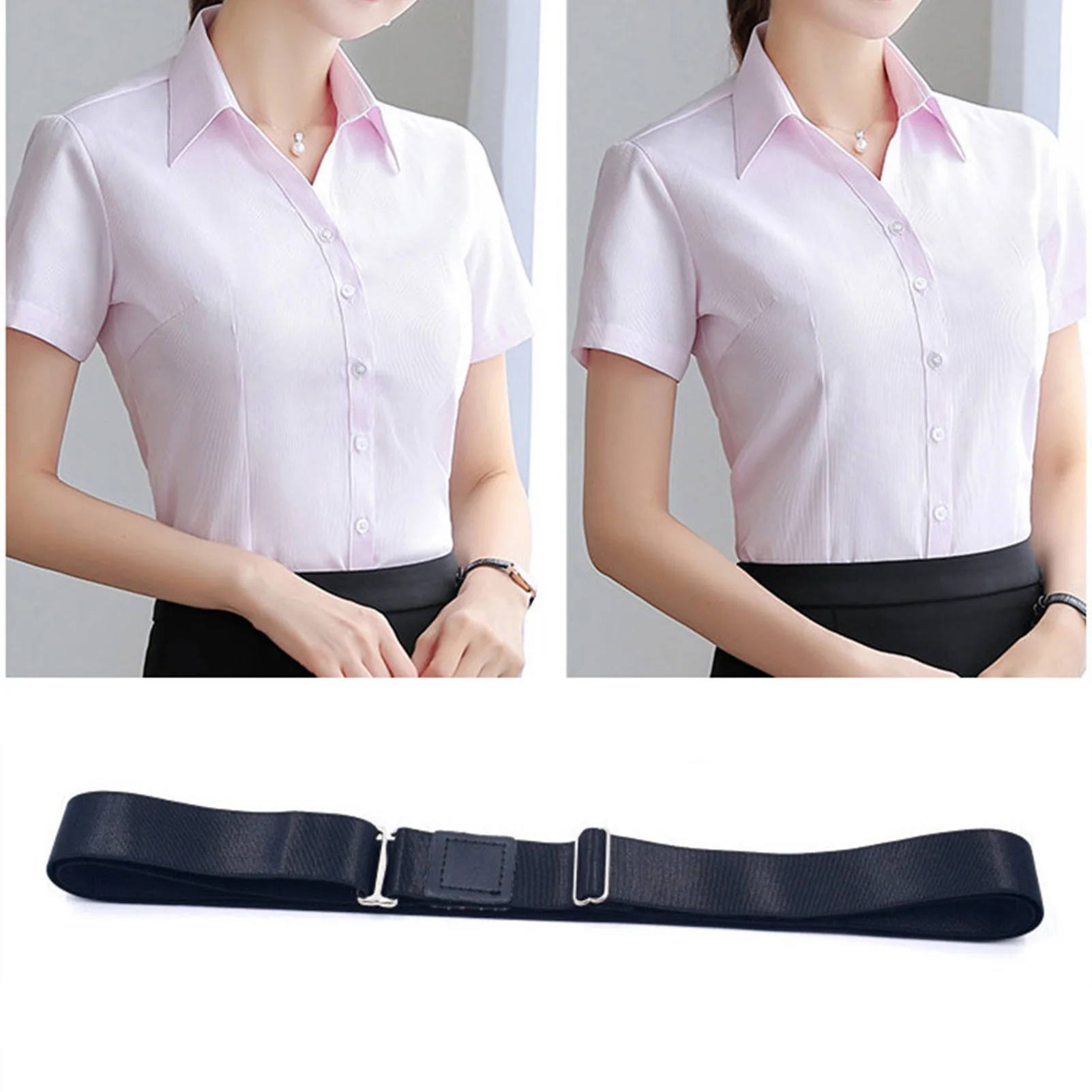 Shirt Stays Belt Comfort Hidden Suspender Belt Shirt Lock Straps Look Neat for Work Dress